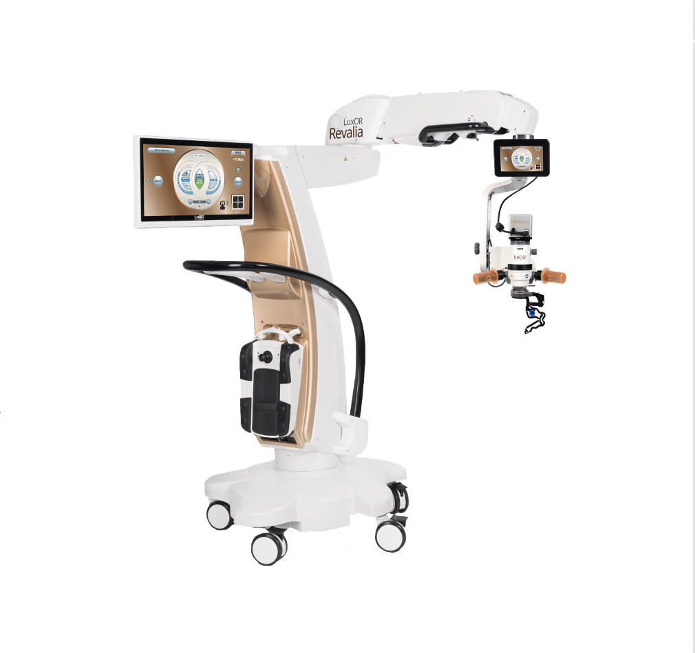Alcon LuxOR Revalia surgical microscope